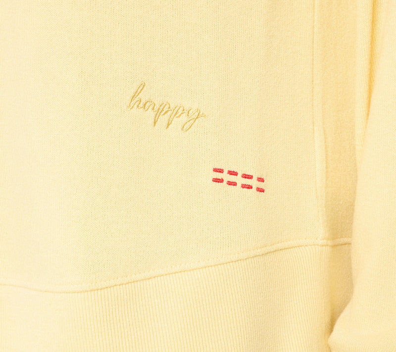 Peace Love World Comfy V-Neck Top with Embroidered Affirmation — View 6