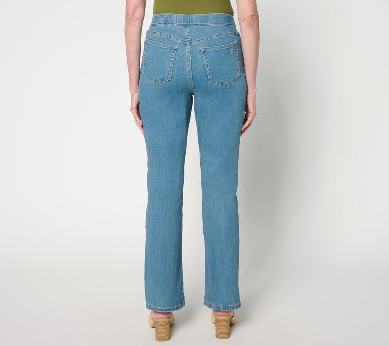 Susan Graver Regular Stretch Denim Boot Cut Full Length Jean — View 4