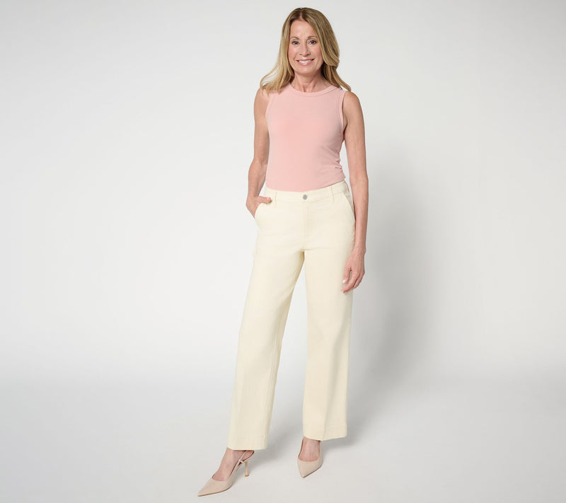 Susan Graver Regular Stretch Denim Trouser Jean — View 6