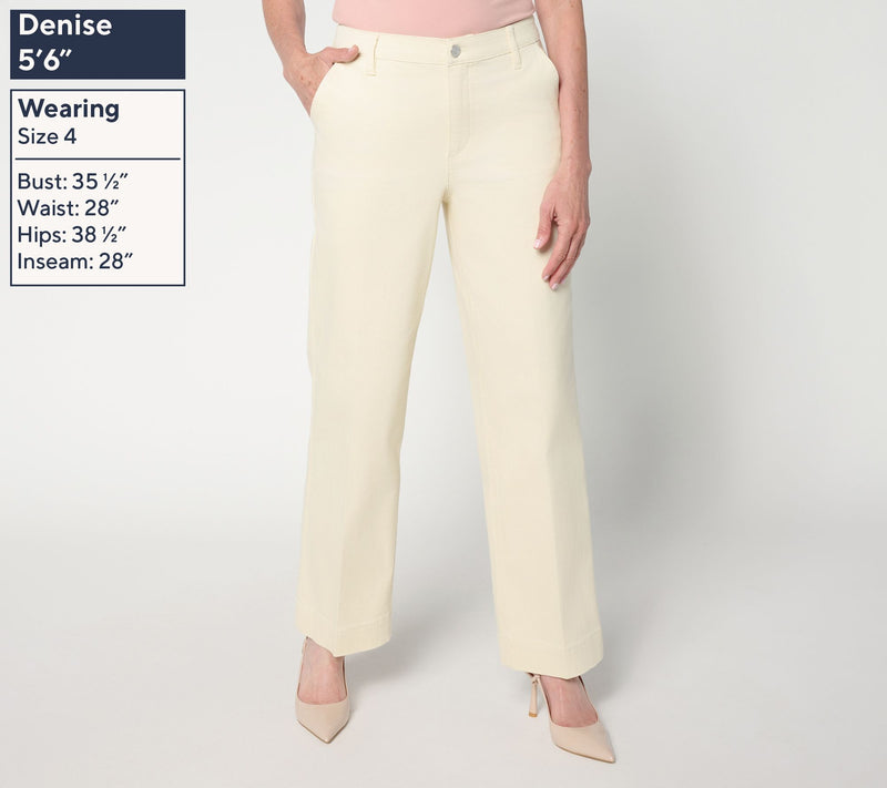 Susan Graver Regular Stretch Denim Trouser Jean — View 4
