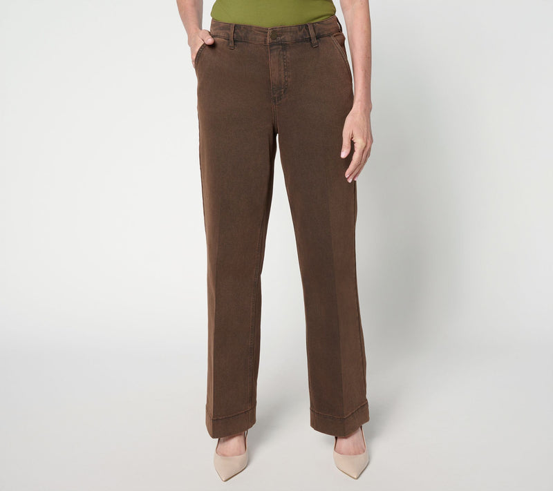 Susan Graver Regular Stretch Denim Trouser Jean — Main view