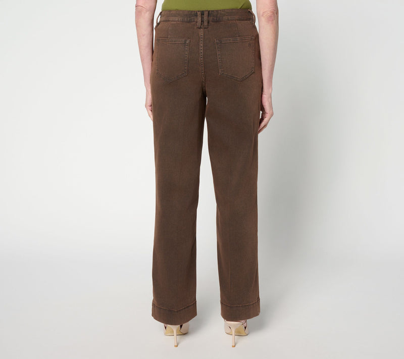 Susan Graver Regular Stretch Denim Trouser Jean — View 3