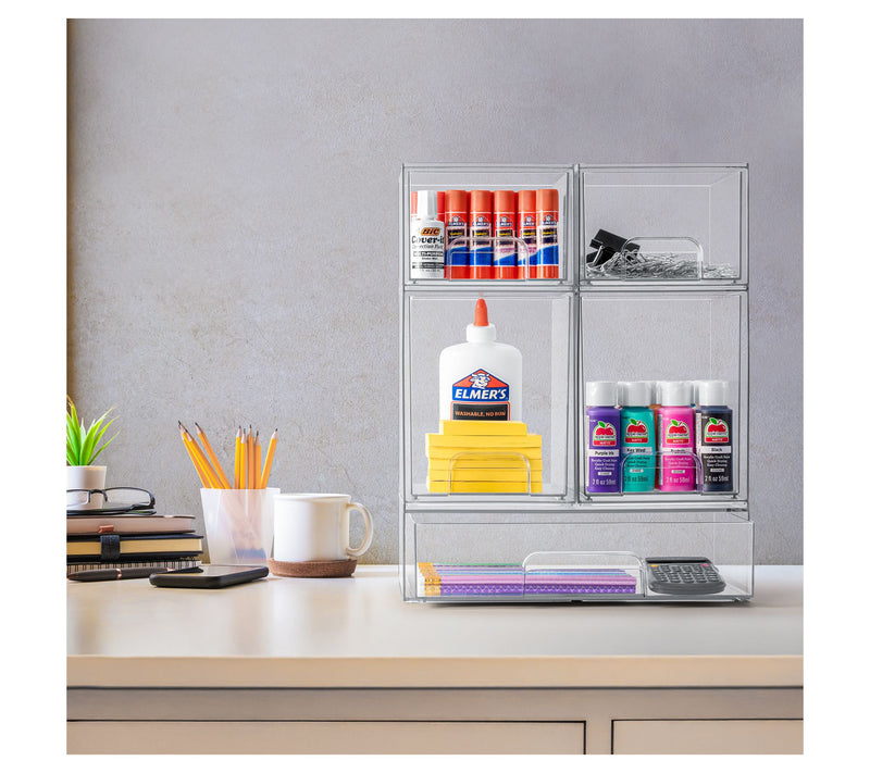 Sorbus Storage Containers with Pull-Out Drawers- 2 Pack Tall — View 6