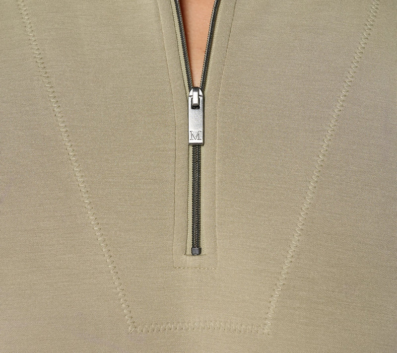 Martha Stewart Signature Comfort Stretch Quarter Zip Top — View 11