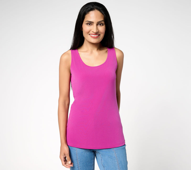 Susan Graver Sleek Essentials Liquid Knit Tank Top — View 15