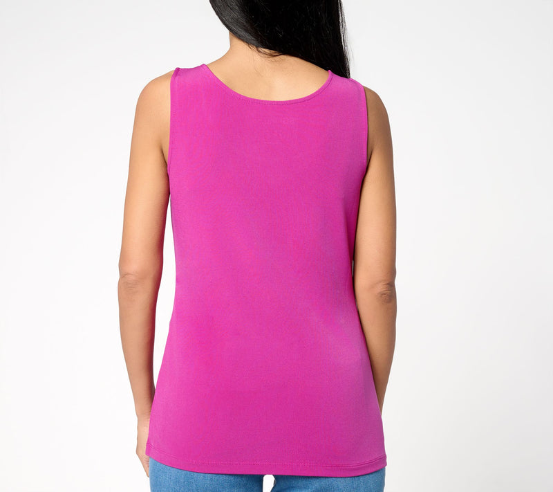 Susan Graver Sleek Essentials Liquid Knit Tank Top — View 8