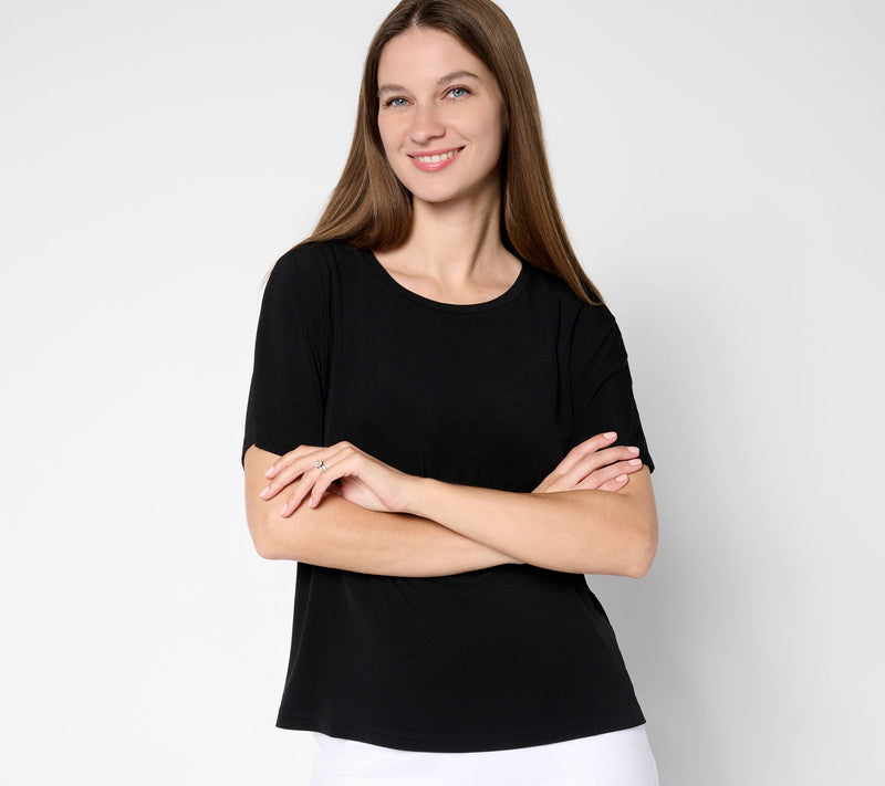 Susan Graver Essentials Liquid Knit Dolman Sleeve Top — View 16