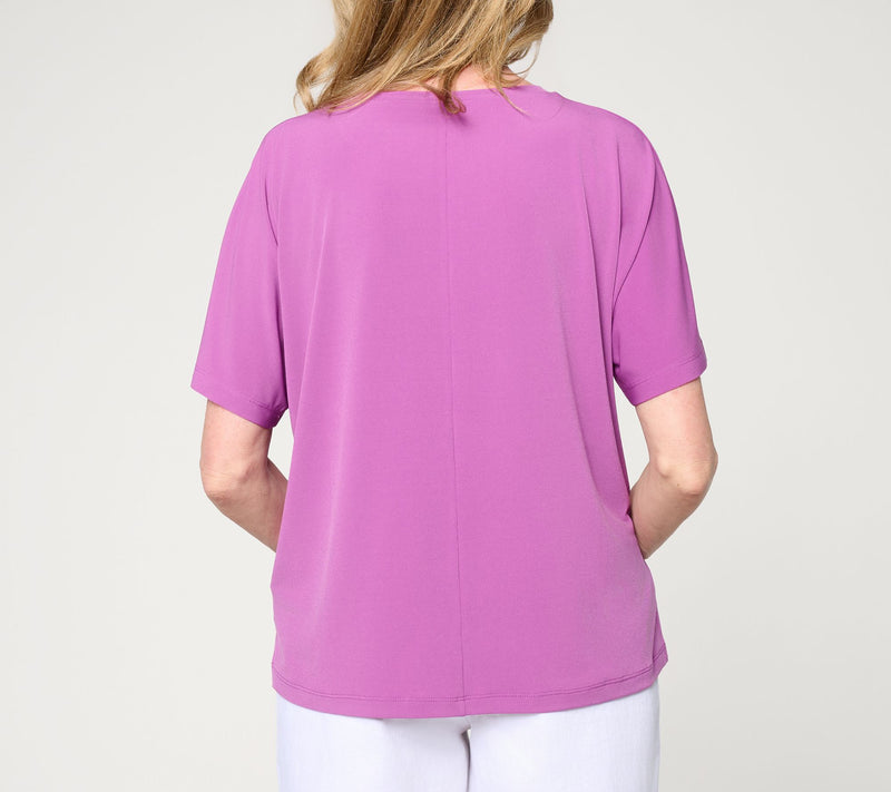 Susan Graver Essentials Liquid Knit Dolman Sleeve Top — View 4