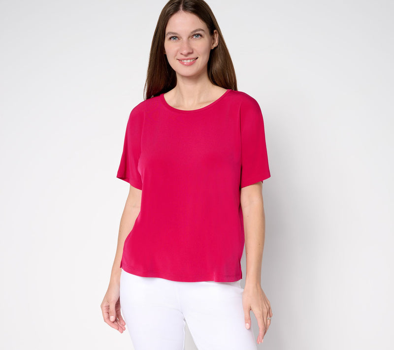 Susan Graver Essentials Liquid Knit Dolman Sleeve Top — View 18