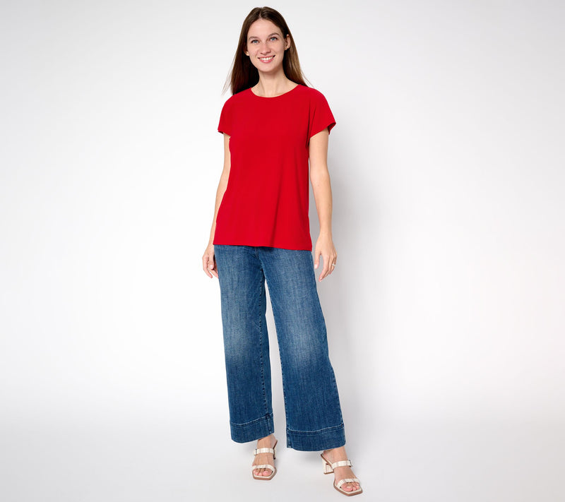 GRAVER Susan Graver Petite LK Luxe Extended Sleeve Top — View 15