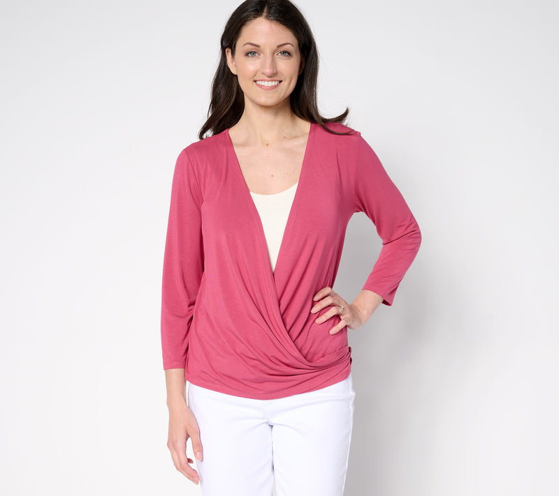 Susan Graver Essentials Rayon Allure Knit Signature Shrug — View 12