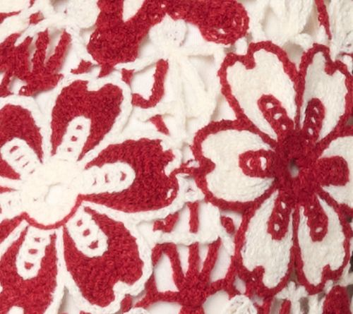 GRAVER Susan Graver Two Tone Crochet Button Front Shrug — View 2