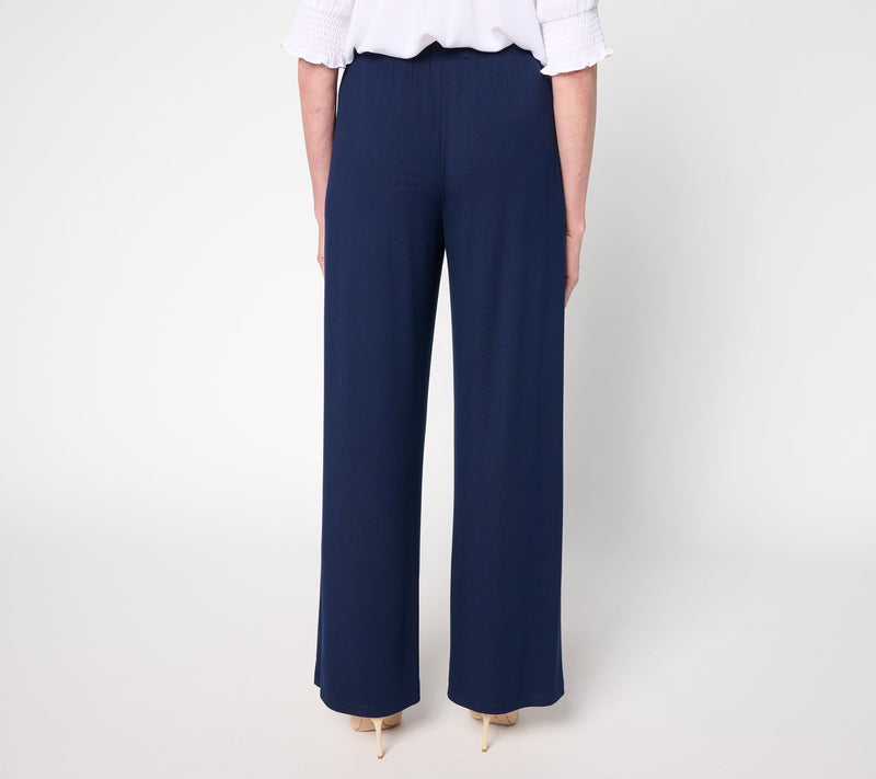 Susan Graver Essentials Regular Rayon Allure Knit Pleated Pant — View 5