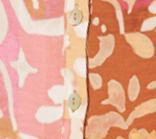 Susan Graver Regular Printed St. Tropez Button Front Dress — View 6