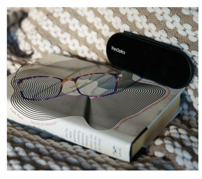 ThinOptics Set of 2 Full Frame Reading Glasses with Slim Cases — View 11