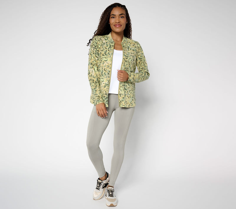 Denim & Co. Active Duo Stretch Zip Front Jacket — View 17