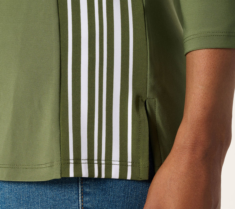 Women with Control La Roma Jersey Hooded Top with Stripe Detail — View 6