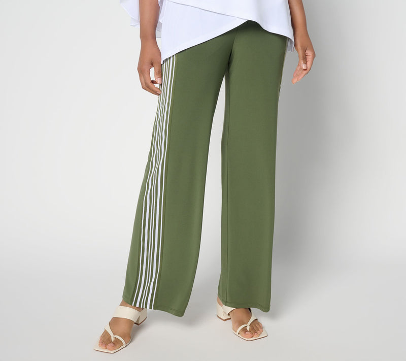 Women with Control Regular La Roma Jersey Wide Leg Pants — View 11