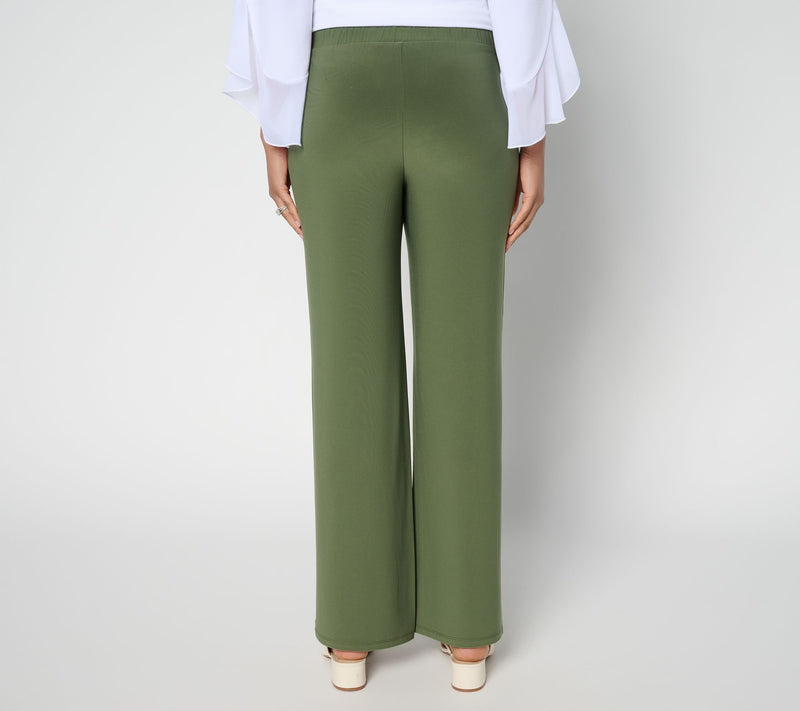 Women with Control Petite La Roma Jersey Wide Leg Pants — View 10