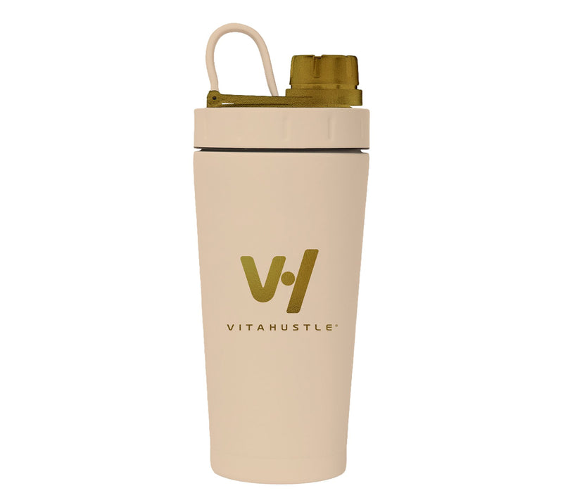 VitaHustle 20oz Stainless Steel Shaker Cup with Blender Ball — View 3