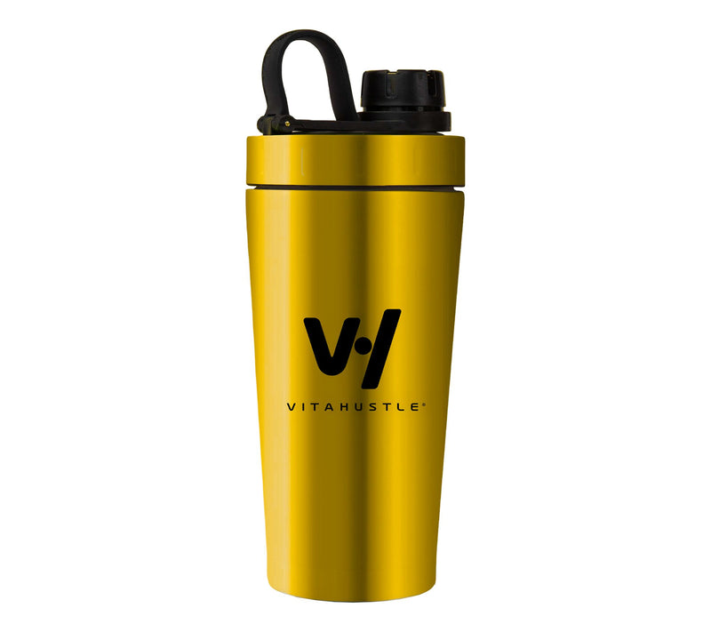 VitaHustle 20oz Stainless Steel Shaker Cup with Blender Ball — View 6