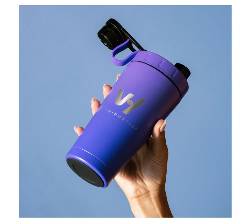 VitaHustle 20oz Stainless Steel Shaker Cup with Blender Ball — View 26