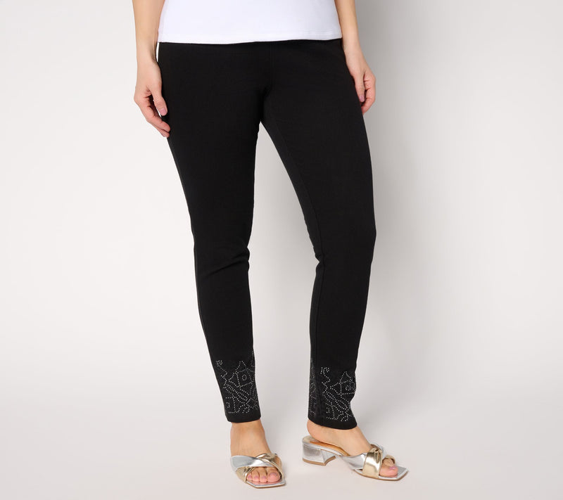 Women with Control Tummy Control Petite Prime Stretch Denim Jeans — Main view