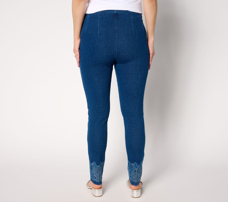 Women with Control Tummy Control Petite Prime Stretch Denim Jeans — View 10