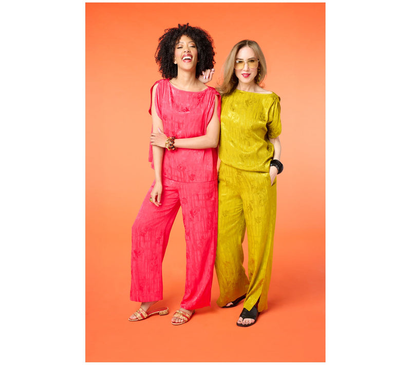 Carla Rockmore Collection Split Sleeve Foil Blouse — View 16