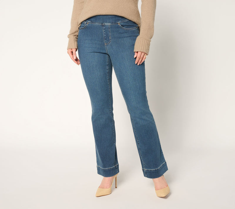 Belle by Kim Gravel Regular TripleLuxe Denim Boot Cut Jean — View 3