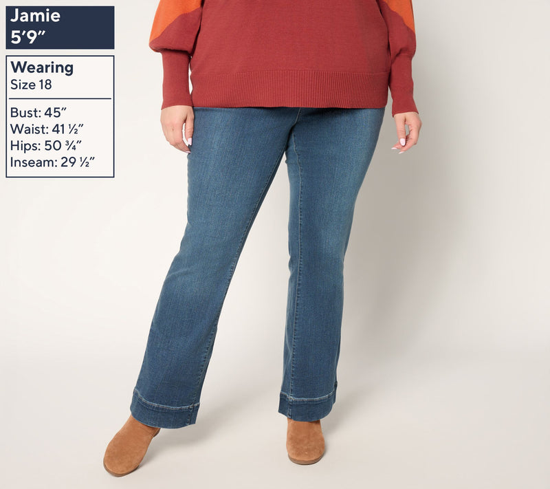 Belle by Kim Gravel Tall TripleLuxe Denim Boot Cut Jean — View 6
