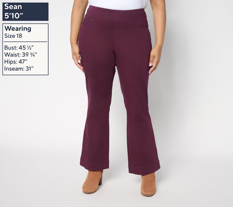 Belle by Kim Gravel Tall TripleLuxe Twill Boot Cut Jean — View 10