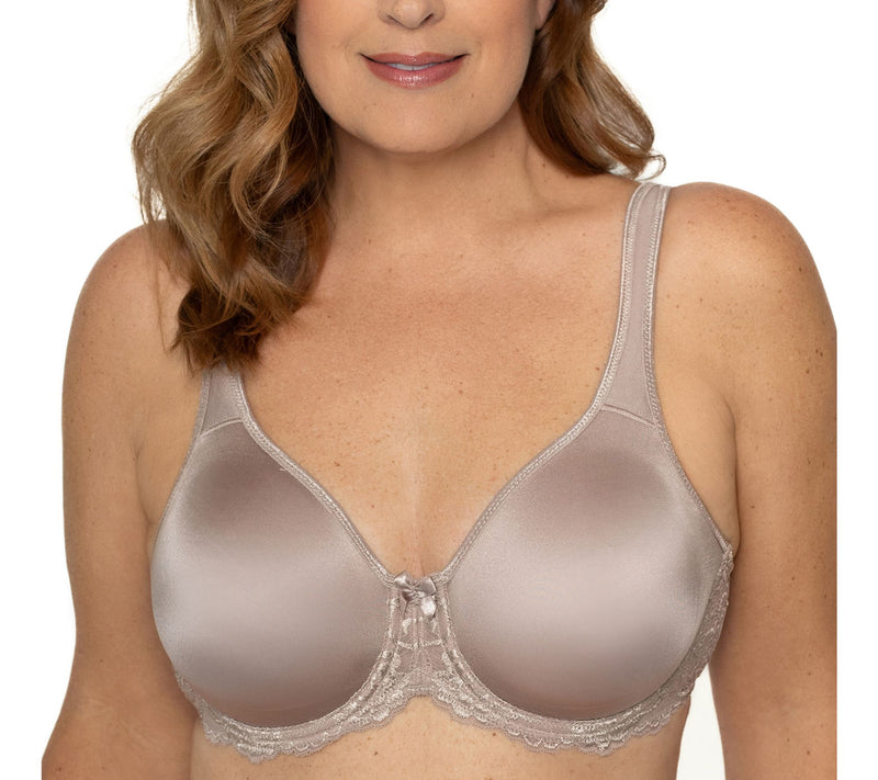 Lunaire Seamless Underwire Bra with Lace Trim — View 6