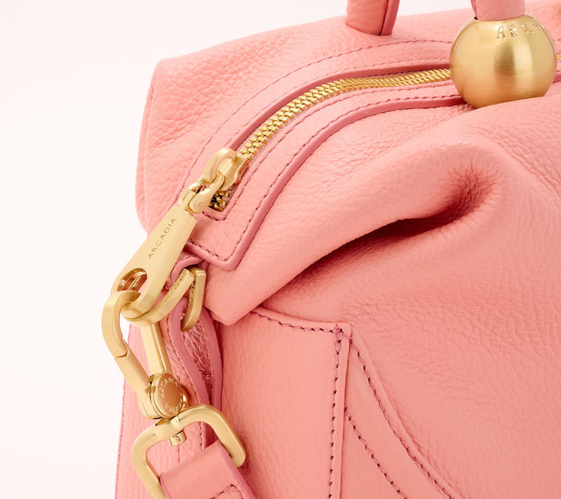 Arcadia Leather Domed Satchel - Dione — View 5