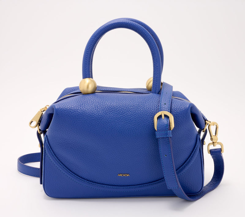 Arcadia Leather Domed Satchel - Dione — View 13