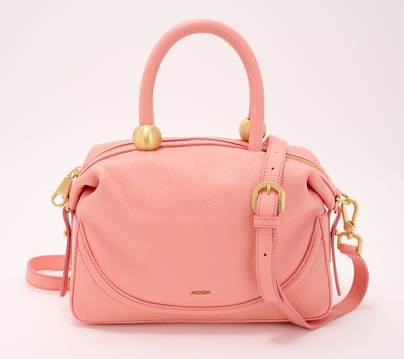 Arcadia Leather Domed Satchel - Dione — Main view