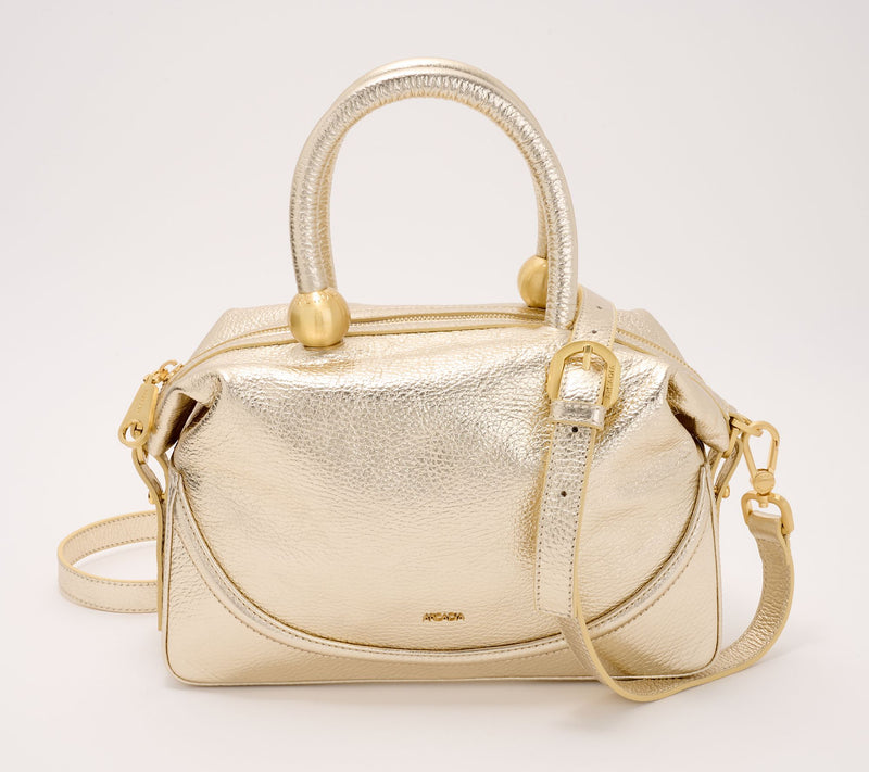 Arcadia Leather Domed Satchel - Dione — View 15