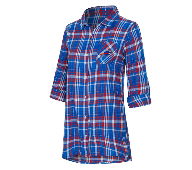 NFL Officially Licensed Women's Plaid Shirt w/ Rhinestones — View 9