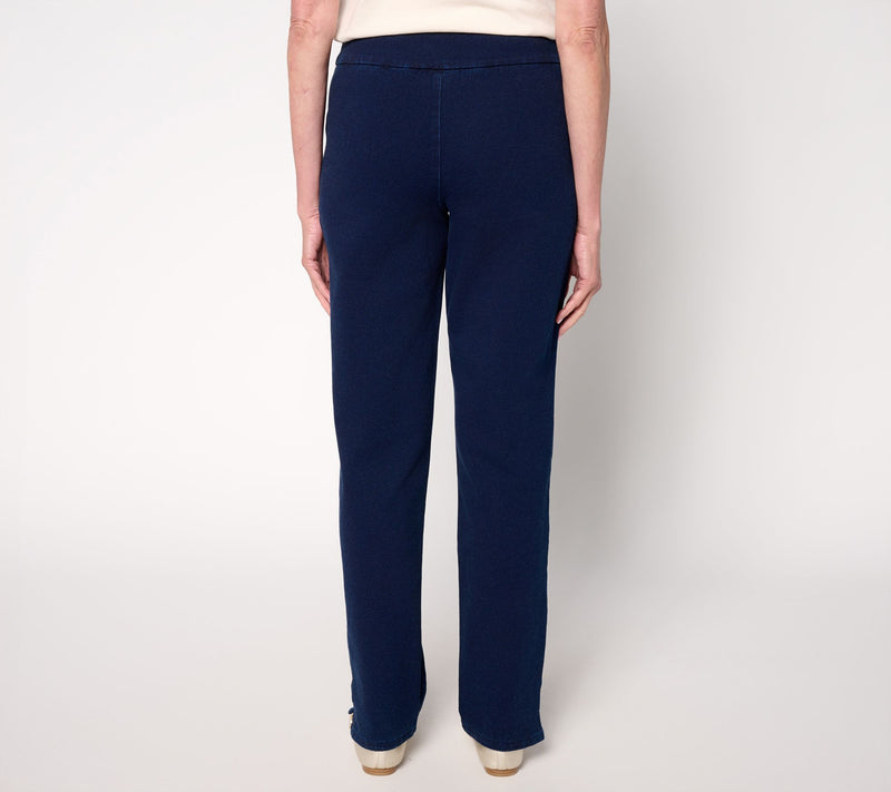 Quacker Factory DreamJeannes Short All a Buzz Straight Leg Pants — View 10