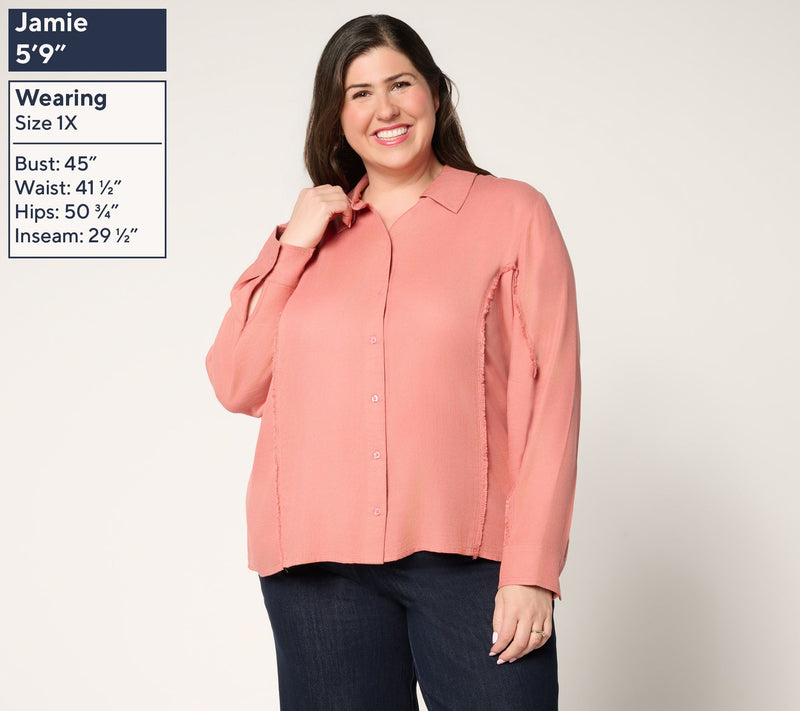 Me by Jennie Garth Parker Button Down Shirt — View 4