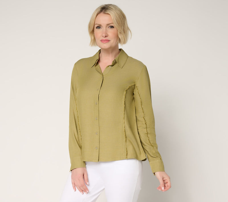 Me by Jennie Garth Parker Button Down Shirt — View 13