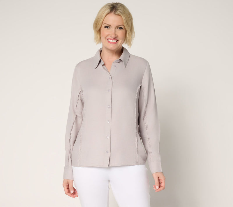 Me by Jennie Garth Parker Button Down Shirt — View 14