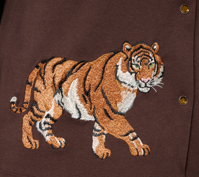 Quacker Factory On the Prowl Snap-Front Cardigan — View 10