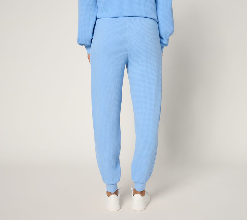 AnyBody Petite Washed Waffle Knit Joggers — View 16