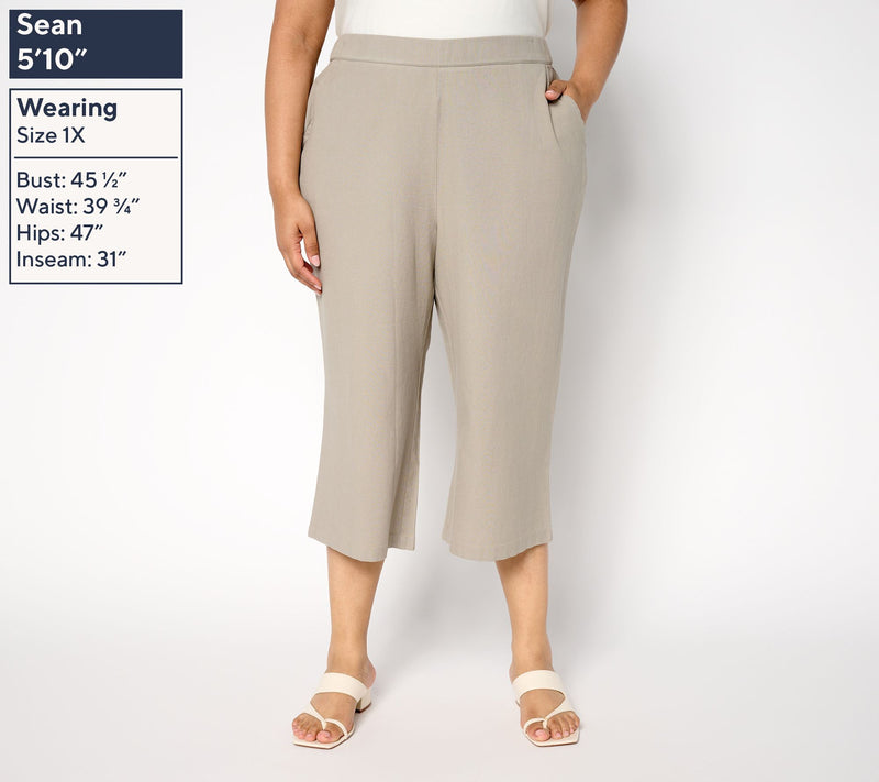 BEAUTIFUL by Lawrence Zarian Regular Pull-On Capri — View 2