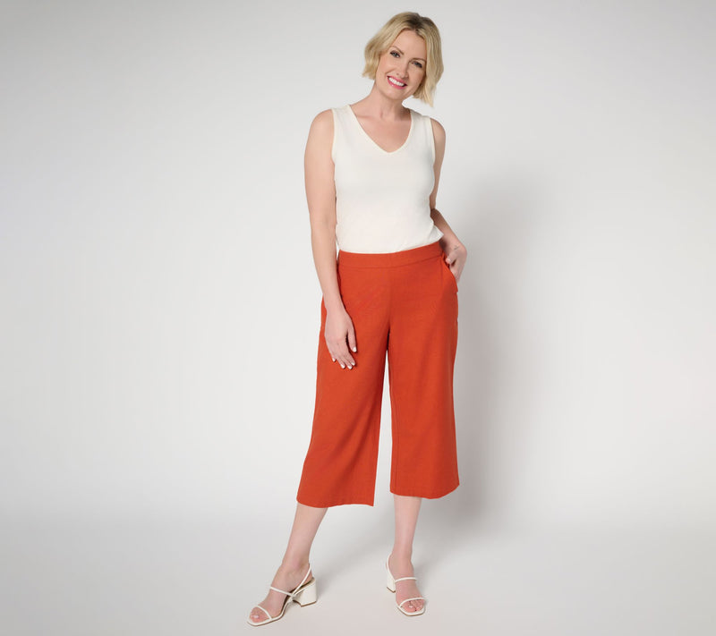 BEAUTIFUL by Lawrence Zarian Regular Pull-On Capri — View 5