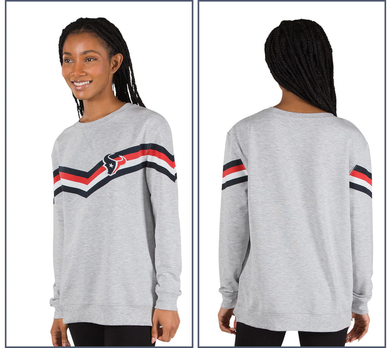 NFL Officially Licensed Women's Pullover Long Sleeve Crewneck — View 2