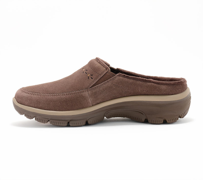 Skechers Easy Going Water-Repellent Studded Suede Clogs — View 9