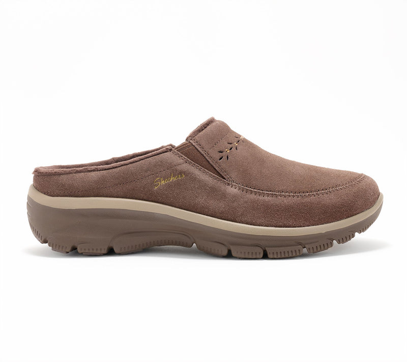 Skechers Easy Going Water-Repellent Studded Suede Clogs — View 8