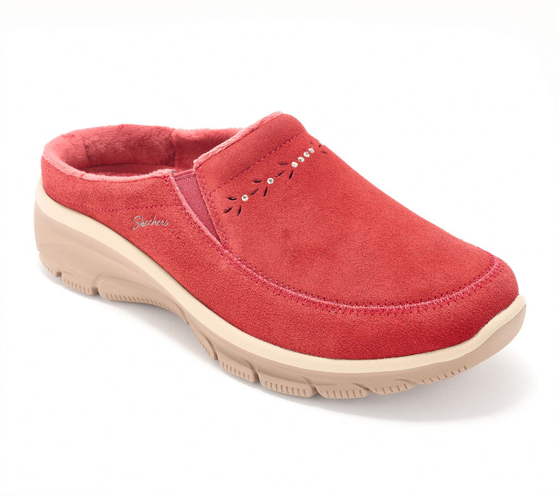 Skechers Easy Going Water-Repellent Studded Suede Clogs — View 19